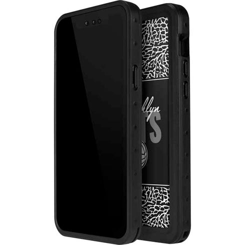 NBA Brooklyn Nets Elephant Print iPhone 12 Pro Waterproof Case