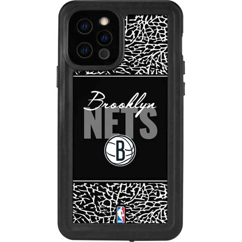 NBA Brooklyn Nets Elephant Print iPhone 12 Pro Waterproof Case
