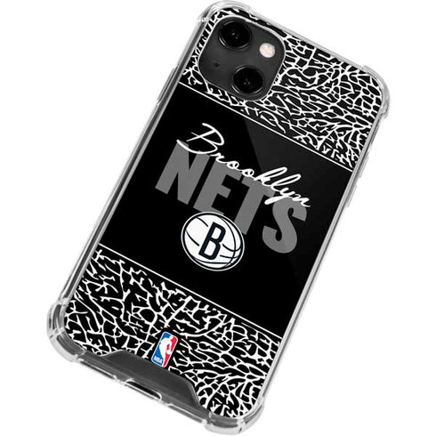 NBA Brooklyn Nets Elephant Print iPhone 13 Clear Case