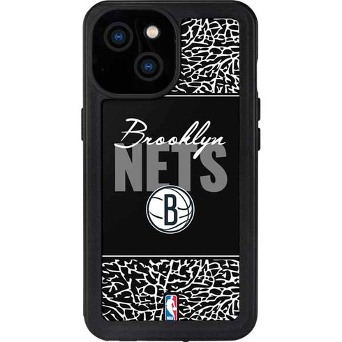 NBA Brooklyn Nets Elephant Print iPhone 13 Mini Waterproof Case