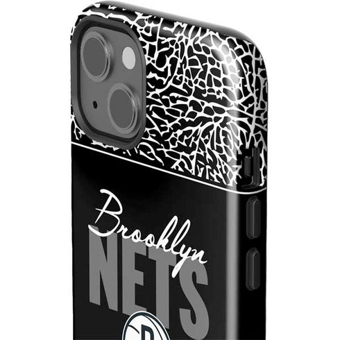 NBA Brooklyn Nets Elephant Print iPhone 15 Plus Impact Case