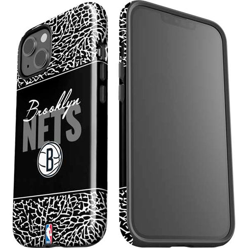 NBA Brooklyn Nets Elephant Print iPhone 15 Plus Impact Case