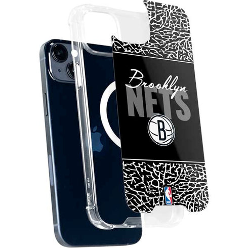 NBA Brooklyn Nets Elephant Print iPhone 15 Plus MagSafe Case