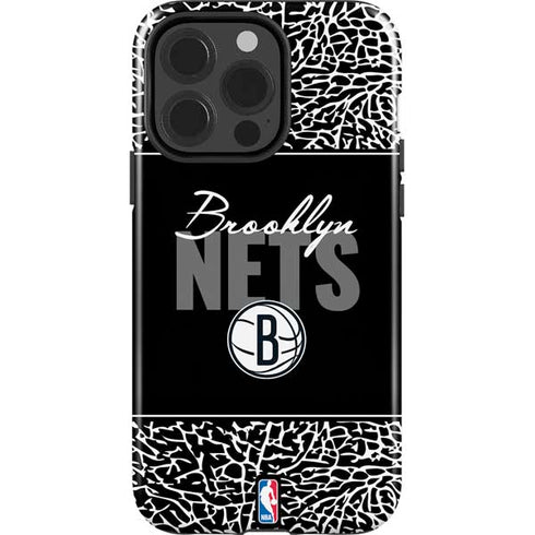 NBA Brooklyn Nets Elephant Print iPhone 15 Pro Impact Case
