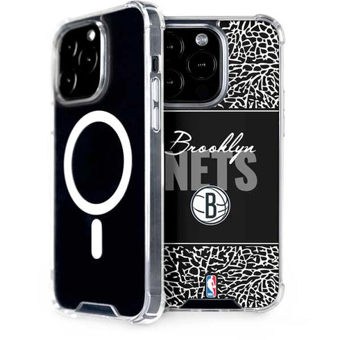 NBA Brooklyn Nets Elephant Print iPhone 15 Pro MagSafe Case