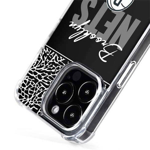 NBA Brooklyn Nets Elephant Print iPhone 15 Pro MagSafe Case