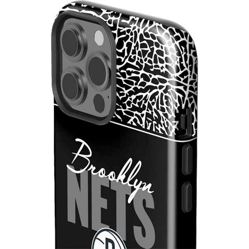 NBA Brooklyn Nets Elephant Print iPhone 15 Pro Max Impact Case