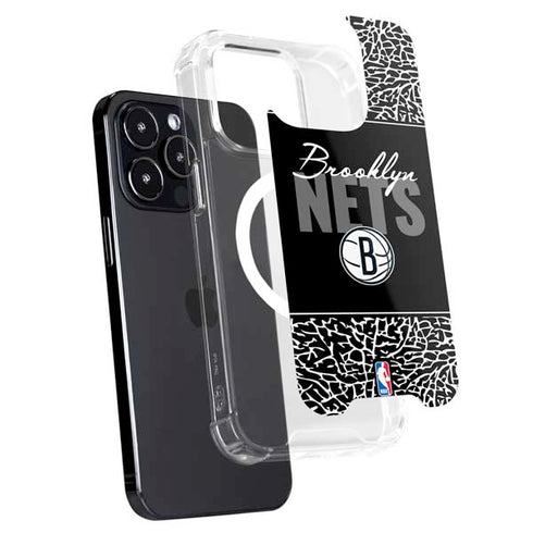 NBA Brooklyn Nets Elephant Print iPhone 15 Pro Max MagSafe Case