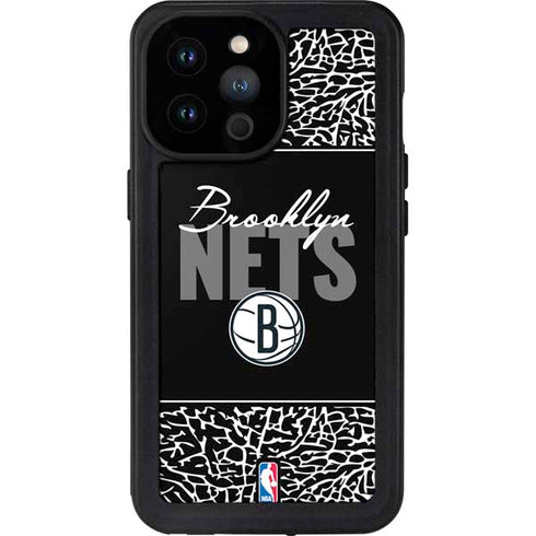 NBA Brooklyn Nets Elephant Print iPhone 14 Pro Max Waterproof Case
