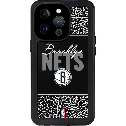 NBA Brooklyn Nets Elephant Print iPhone 14 Pro Waterproof Case