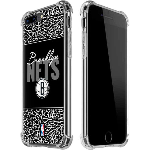NBA Brooklyn Nets Elephant Print iPhone 7/8 Plus Clear Case