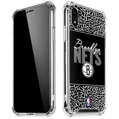 NBA Brooklyn Nets Elephant Print iPhone XR Clear Case