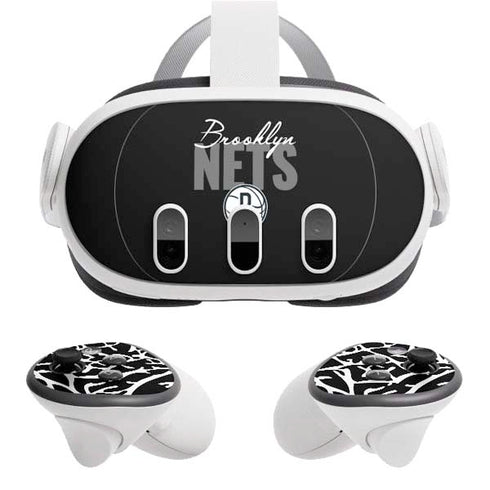 NBA Brooklyn Nets Elephant Print Meta Quest 3 Skin
