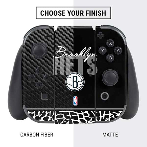 NBA Brooklyn Nets Elephant Print Nintendo Switch Bundle Skin