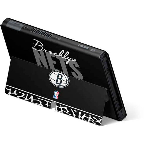 NBA Brooklyn Nets Elephant Print Nintendo Switch OLED (2021) Skin