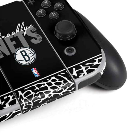 NBA Brooklyn Nets Elephant Print Nintendo Switch OLED (2021) Skin