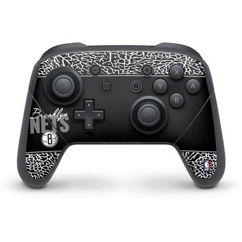 NBA Brooklyn Nets Elephant Print Nintendo Switch Pro Controller Skin
