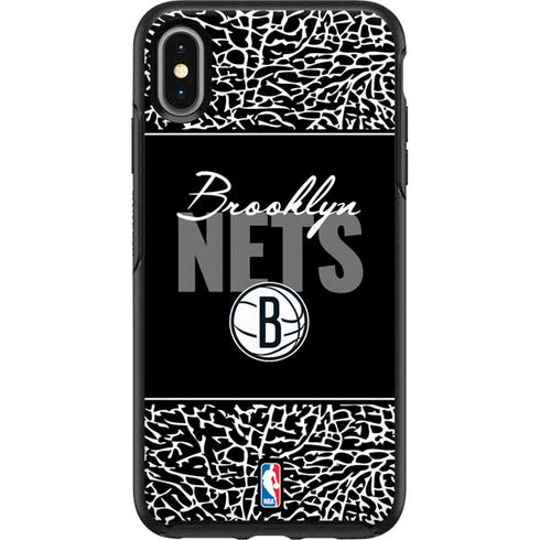 NBA Brooklyn Nets Elephant Print Otterbox Symmetry iPhone Skin