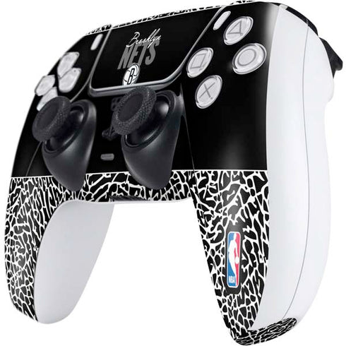 NBA Brooklyn Nets Elephant Print PS5 Controller Skin