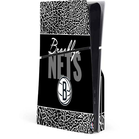 NBA Brooklyn Nets Elephant Print PS5 Slim Disk Console Skin