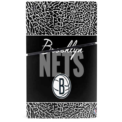 NBA Brooklyn Nets Elephant Print PS5 Slim Disk Console Skin