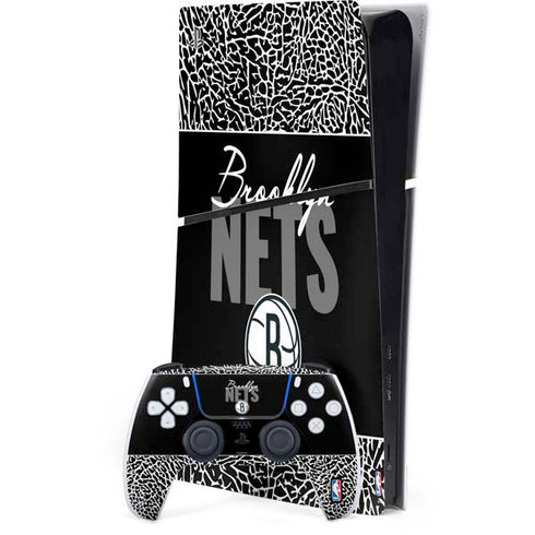 NBA Brooklyn Nets Elephant Print PS5 Slim Digital Edition Console Skin