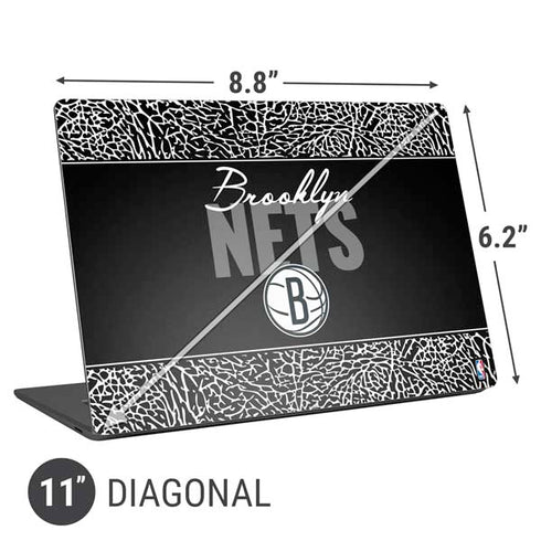 NBA Brooklyn Nets Elephant Print Universal Laptop 11in (8.8 x 6.2in) Skin