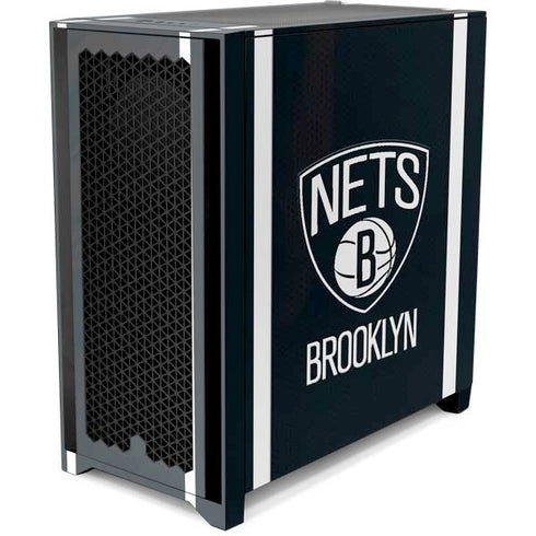 NBA Brooklyn Nets Jersey Corsair 4000D Tempered Glass Mid-Tower ATX Case Skin
