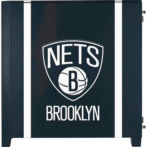 NBA Brooklyn Nets Jersey Corsair 4000D Tempered Glass Mid-Tower ATX Case Skin