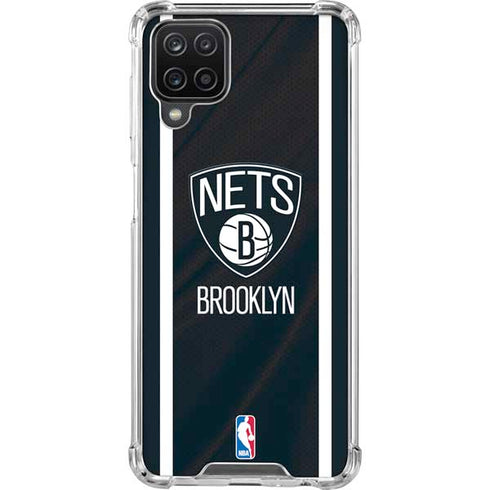 NBA Brooklyn Nets Jersey Galaxy A12 Clear Case
