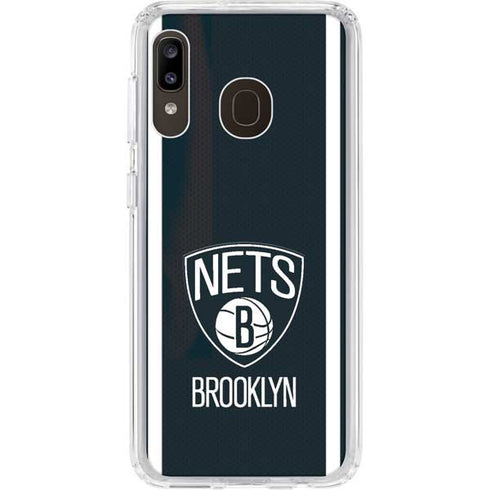 NBA Brooklyn Nets Jersey Galaxy A20 Clear Case
