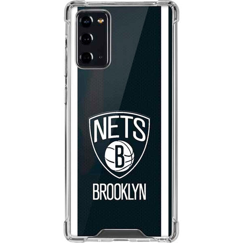NBA Brooklyn Nets Jersey Galaxy Note20 5G Clear Case