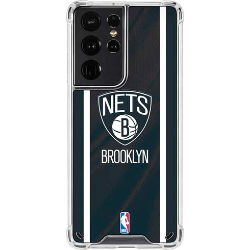 NBA Brooklyn Nets Jersey Galaxy S21 Ultra 5G Clear Case