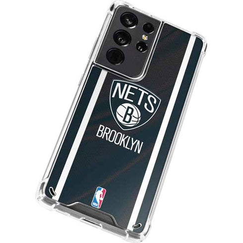 NBA Brooklyn Nets Jersey Galaxy S21 Ultra 5G Clear Case