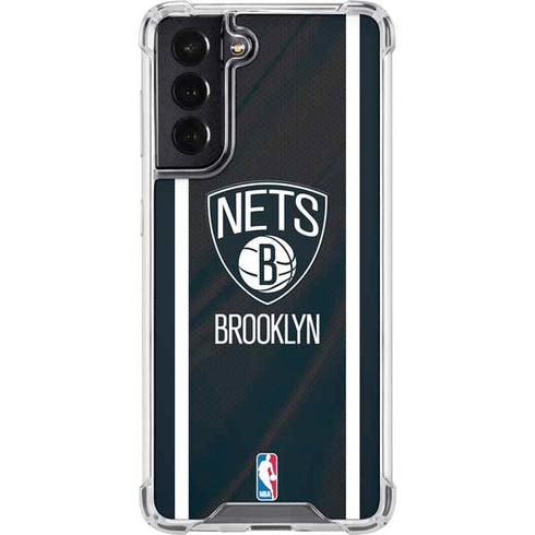 NBA Brooklyn Nets Jersey Galaxy S22 Clear Case