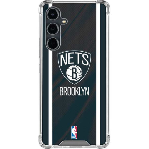 NBA Brooklyn Nets Jersey Galaxy S23 FE Clear Case