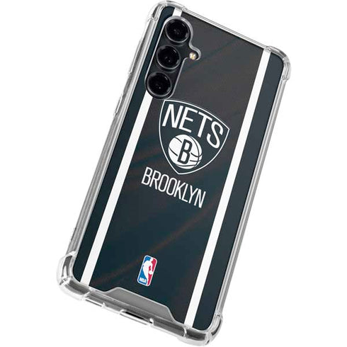 NBA Brooklyn Nets Jersey Galaxy S23 FE Clear Case