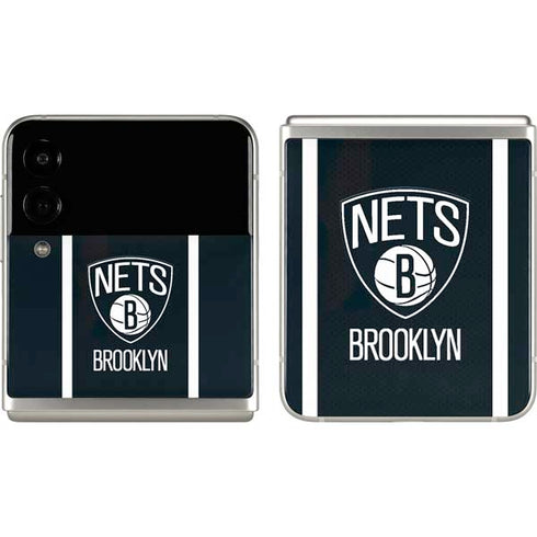 NBA Brooklyn Nets Jersey Galaxy Z Flip3 5G Skin