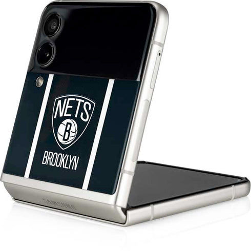NBA Brooklyn Nets Jersey Galaxy Z Flip3 5G Skin