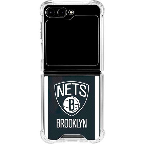 NBA Brooklyn Nets Jersey Galaxy Z Flip5 5G Clear Case