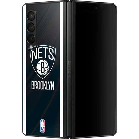 NBA Brooklyn Nets Jersey Galaxy Z Fold3 5G Skin