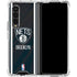 NBA Brooklyn Nets Jersey Galaxy Z Fold4 5G Clear Case