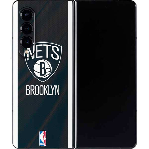NBA Brooklyn Nets Jersey Galaxy Z Fold4 5G Skin