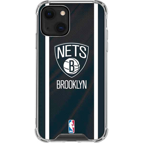 NBA Brooklyn Nets Jersey iPhone 14 Plus Clear Case