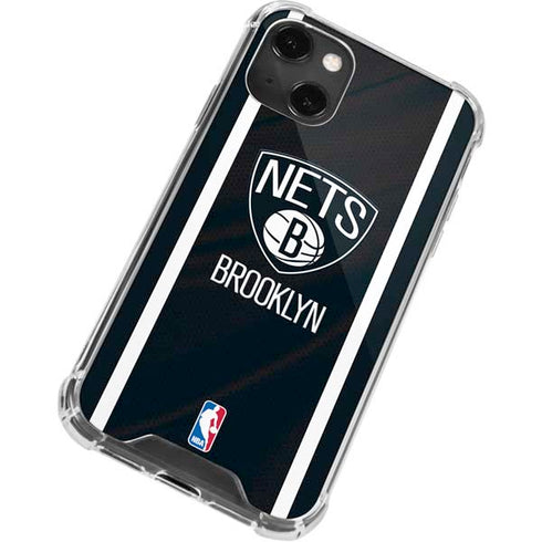 NBA Brooklyn Nets Jersey iPhone 15 Plus Clear Case