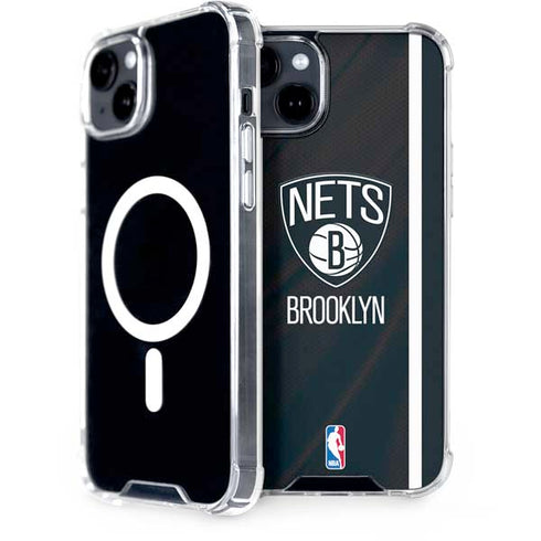 NBA Brooklyn Nets Jersey iPhone 15 Plus MagSafe Case