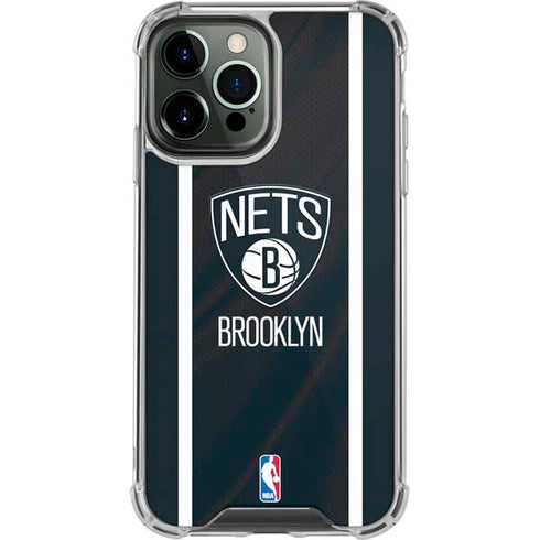 NBA Brooklyn Nets Jersey iPhone 14 Pro Max Clear Case