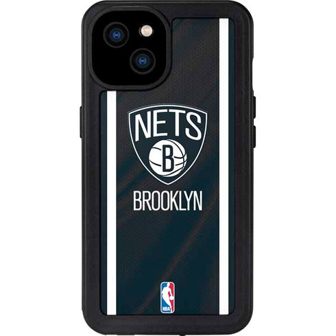 NBA Brooklyn Nets Jersey iPhone 15 Plus Waterproof Case