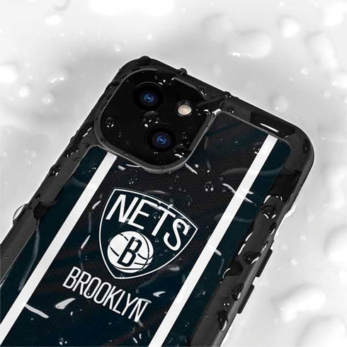 NBA Brooklyn Nets Jersey iPhone 15 Plus Waterproof Case