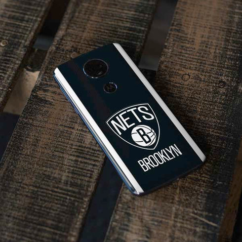 NBA Brooklyn Nets Jersey Moto E5 Plus Skin
